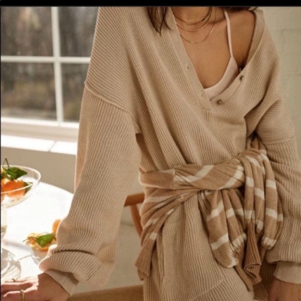 NWT Free People Picnic Sweater Romper NEUTRAL - Picture 2 of 11